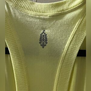 Free people Yellow Sleeveless Relaxed Tank Top XS/S